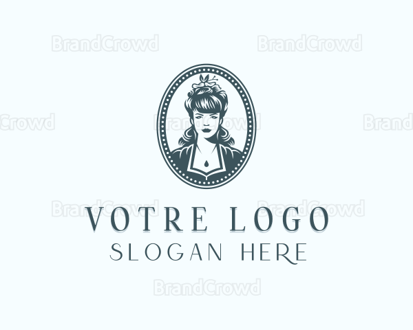 Stylish Woman Fashion Logo