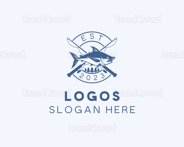 Fishing Bait Angling Logo