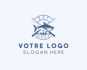 Seafood - Fishing Bait Angling logo design