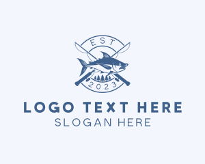 Fisherman - Fishing Bait Angling logo design