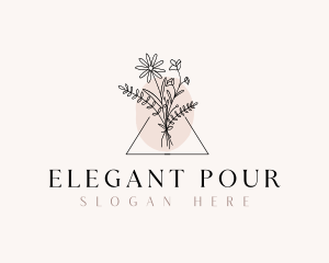 Elegant Bouquet Flower logo design