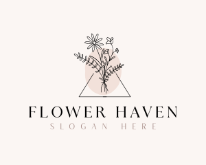 Elegant Bouquet Flower logo design