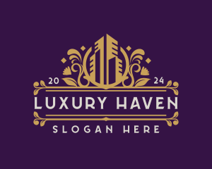 Luxury City Buildings logo design