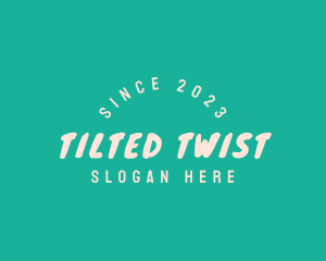 Tilted - Creative Playful Crafts logo design