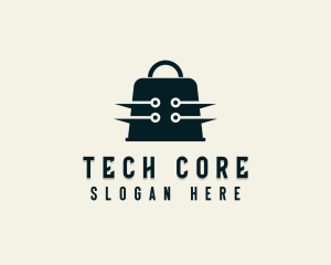 Online Shopping Tech logo design