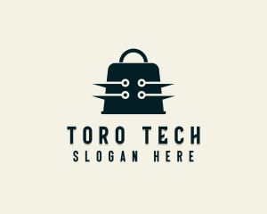 Online Shopping Tech logo design