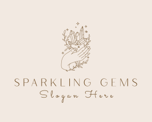 Gemstone - Luxury Crystal Gemstones logo design