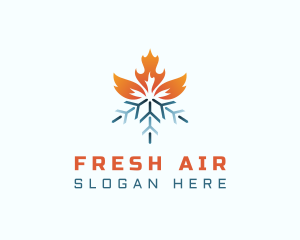 Heating Cold Flame logo design