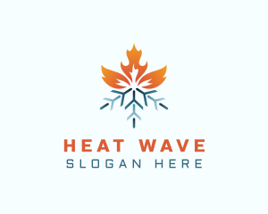 Heat - Heating Cold Flame logo design