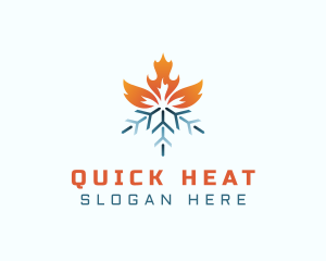 Heating Cold Flame logo design