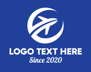 Airline - White Airline Letter E logo design