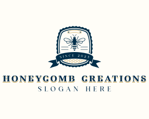 Honeycomb Beekeeper Apothecary logo design