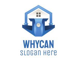 Blue - Blue House Podium logo design