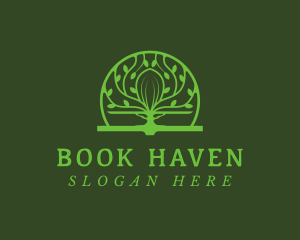 Library - Knowledge Book Library logo design