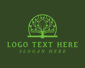 Bible - Knowledge Book Library logo design