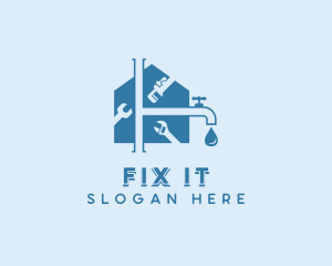 Repair Plumbing Fix logo design