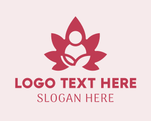 Peace - Lotus Yoga Feminine Spa logo design