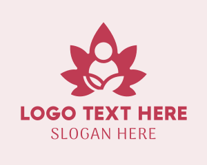 Pose - Lotus Yoga Feminine Spa logo design