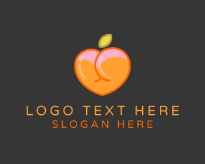 Butt - Sexy Peach Lingerie logo design