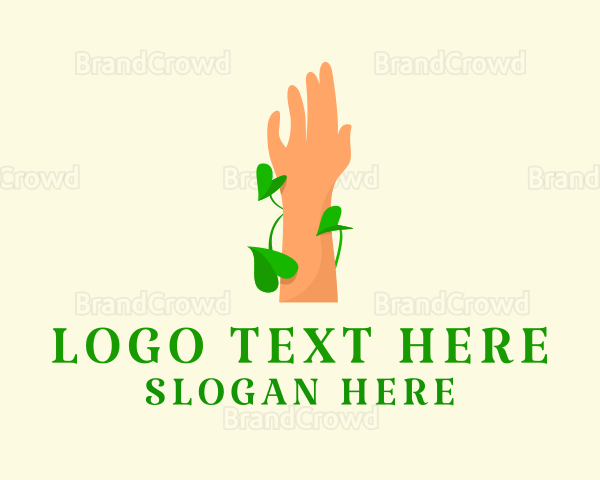 Eco friendly Hand Logo