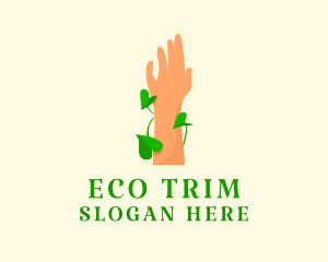 Eco friendly Hand  logo design