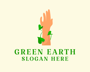 Eco Friendly - Eco friendly Hand logo design