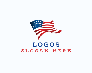 Government - American Flag Campaign logo design