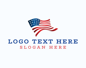 Campaign - American Flag Campaign logo design