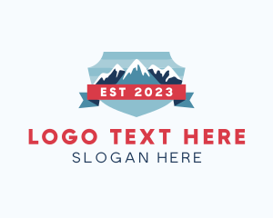 Travel - Mountain Shield Summit logo design