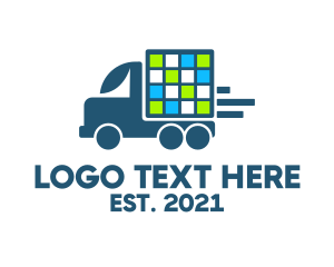 Distribution - Automotive Vehicle Truck logo design