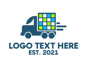 Dump Truck - Automotive Vehicle Truck logo design