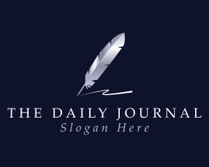 Journal - Writer Quill Journal logo design