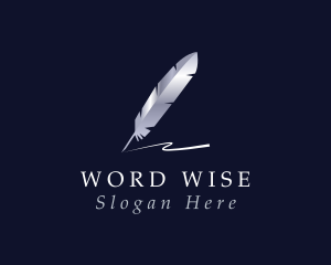 Literature - Writer Quill Journal logo design
