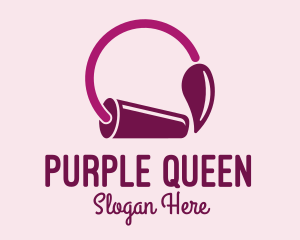 Purple Beauty Brush  logo design