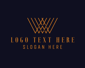 Letter An - Modern Elegant Letter W logo design