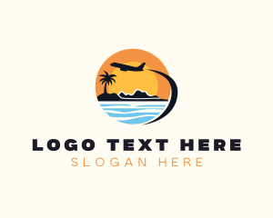 Island Beach Getaway logo design