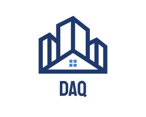 Architecture - Blue Building House logo design