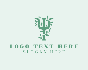 Psychiatrist - Leaf Vines Pychology logo design