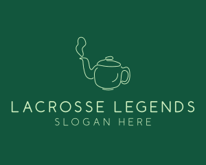 Green Teapot Tea Kettle logo design