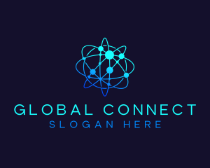 Global - Global Network Technology logo design