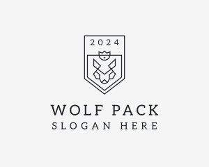 Military Wolf Crest logo design