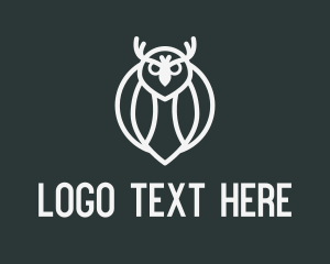 Ornithologist - Night Owl  Animal logo design