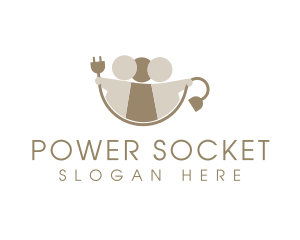 Socket - Community Energy Cafe logo design