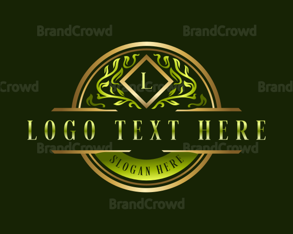 Luxury Vine Decoration Logo