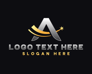 Professional - Star Media Letter A logo design