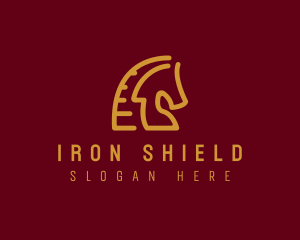 Armour - Red Horse Stallion logo design