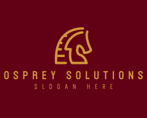 Red Horse Stallion logo design