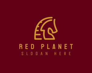 Red Horse Stallion logo design