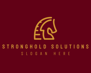 Red Horse Stallion logo design