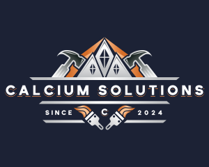 Hammer Repair Construction logo design